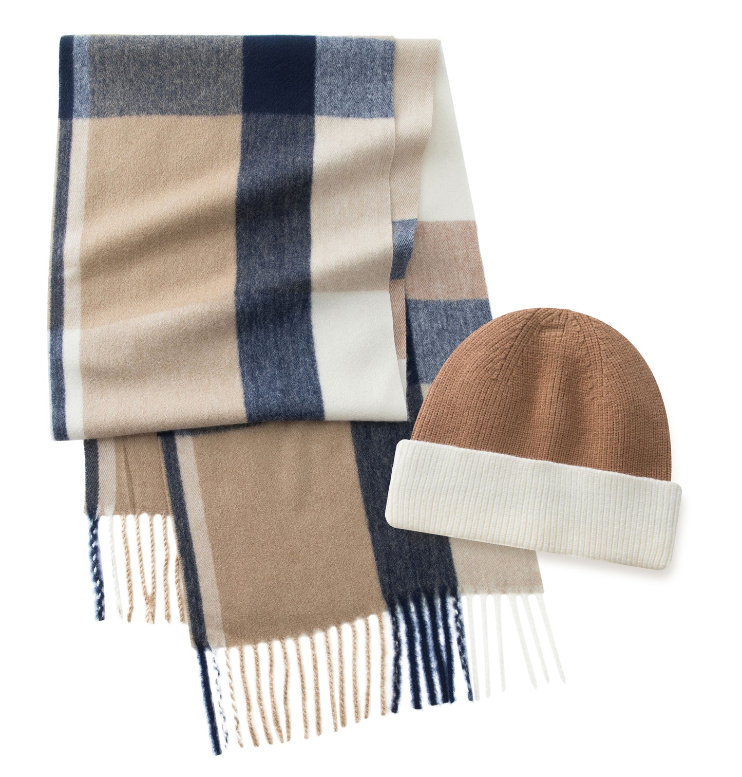 "Luxurious Beyond Cashmere" Scarf & Beanie Set