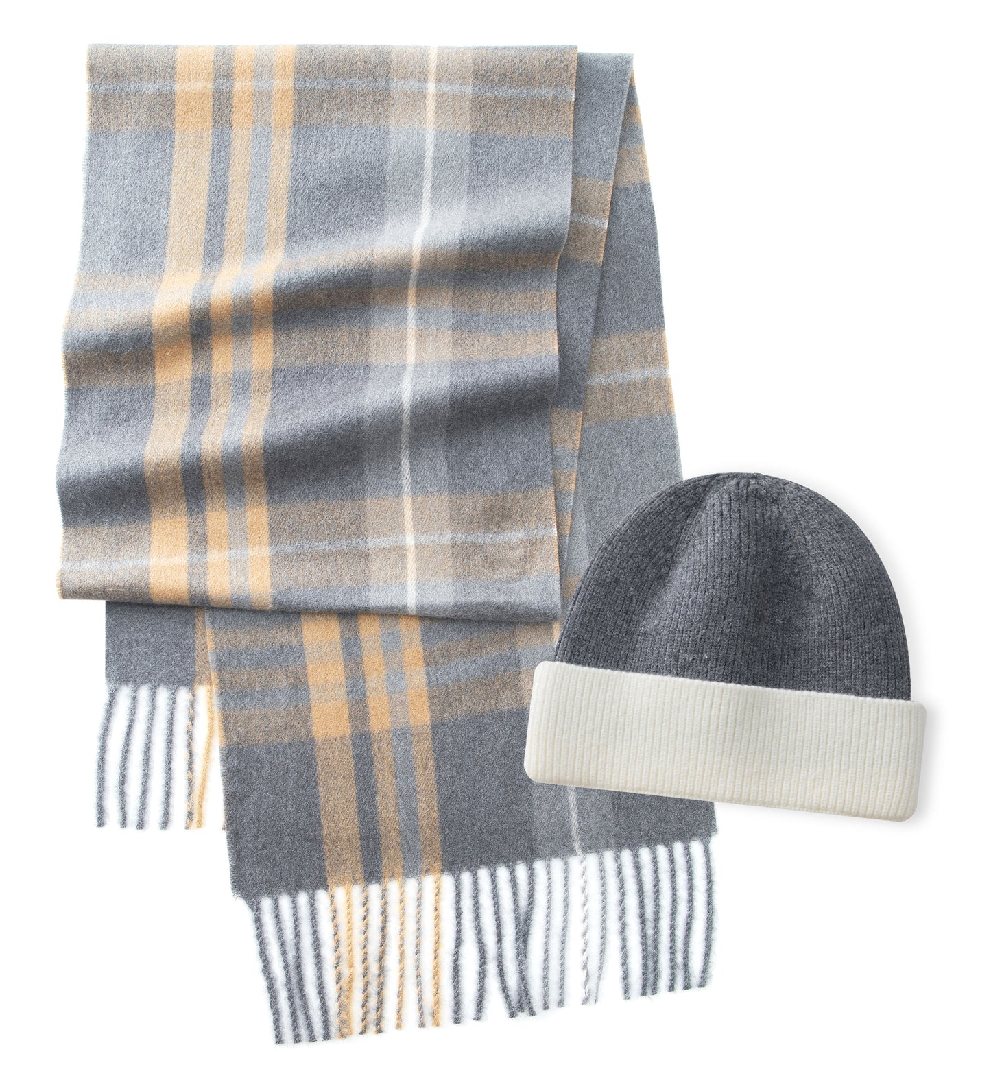 "Luxurious Beyond Cashmere" Scarf & Beanie Set