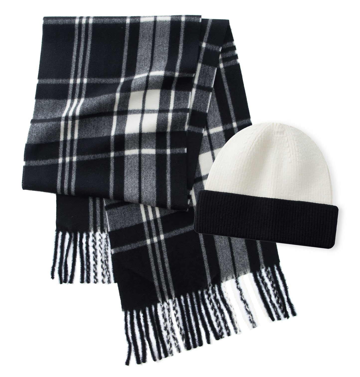 "Luxurious Beyond Cashmere"  Scarf & Beanie Set