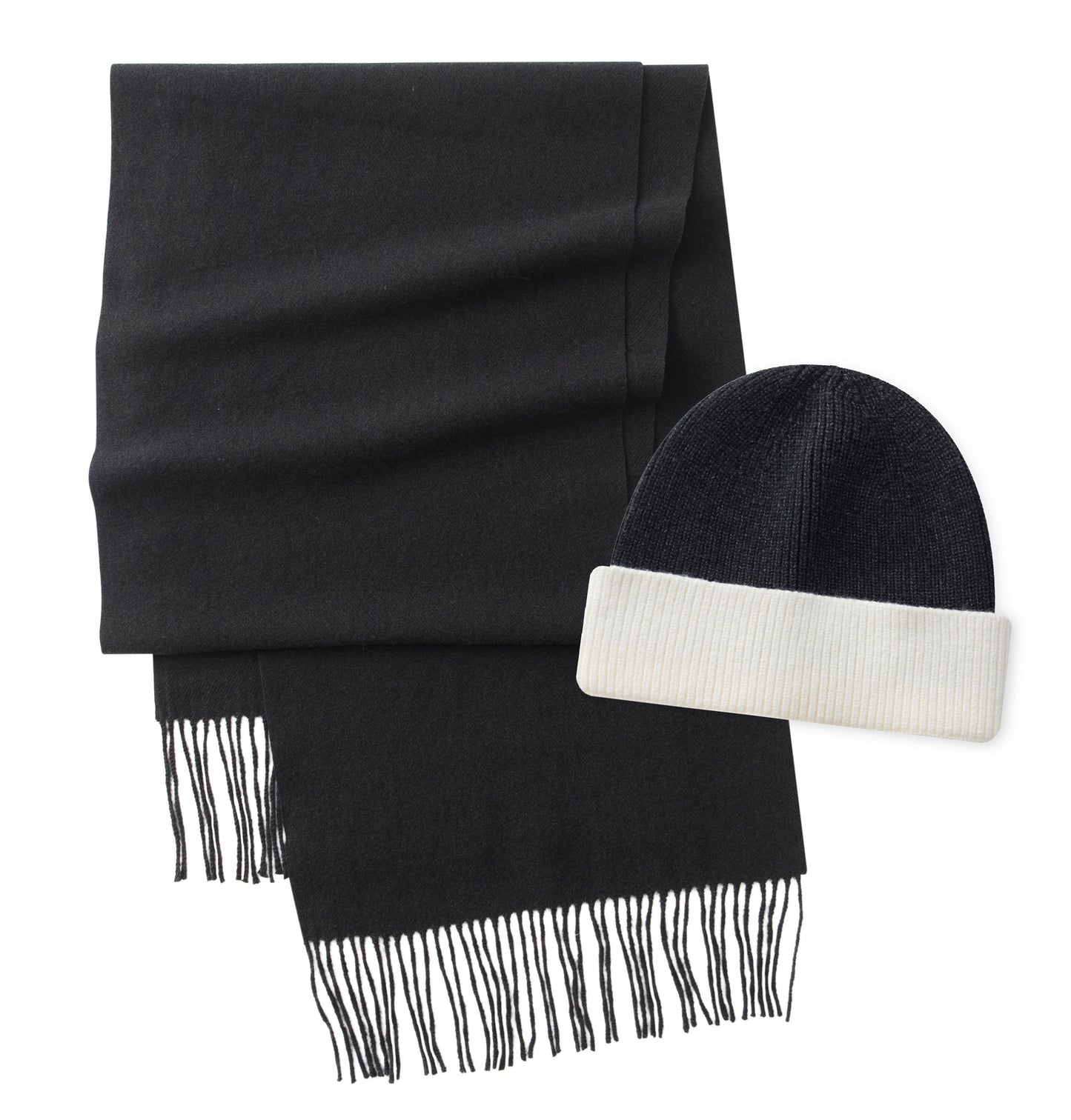 "Luxurious Beyond Cashmere"  Scarf & Beanie Set