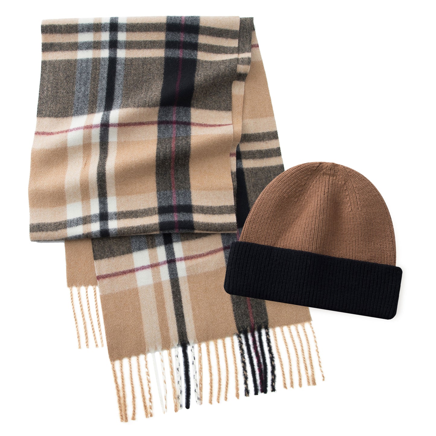 "Luxurious Beyond Cashmere"  Scarf & Beanie Set