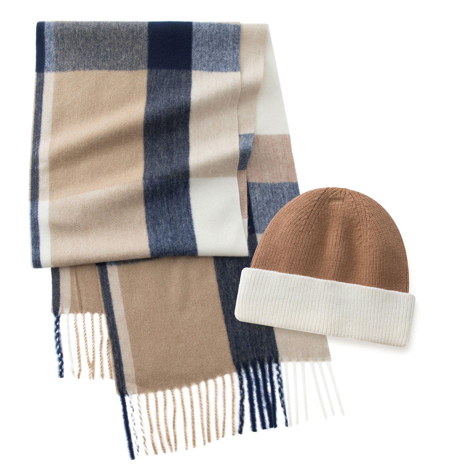 "Luxurious Beyond Cashmere"  Scarf & Beanie Set