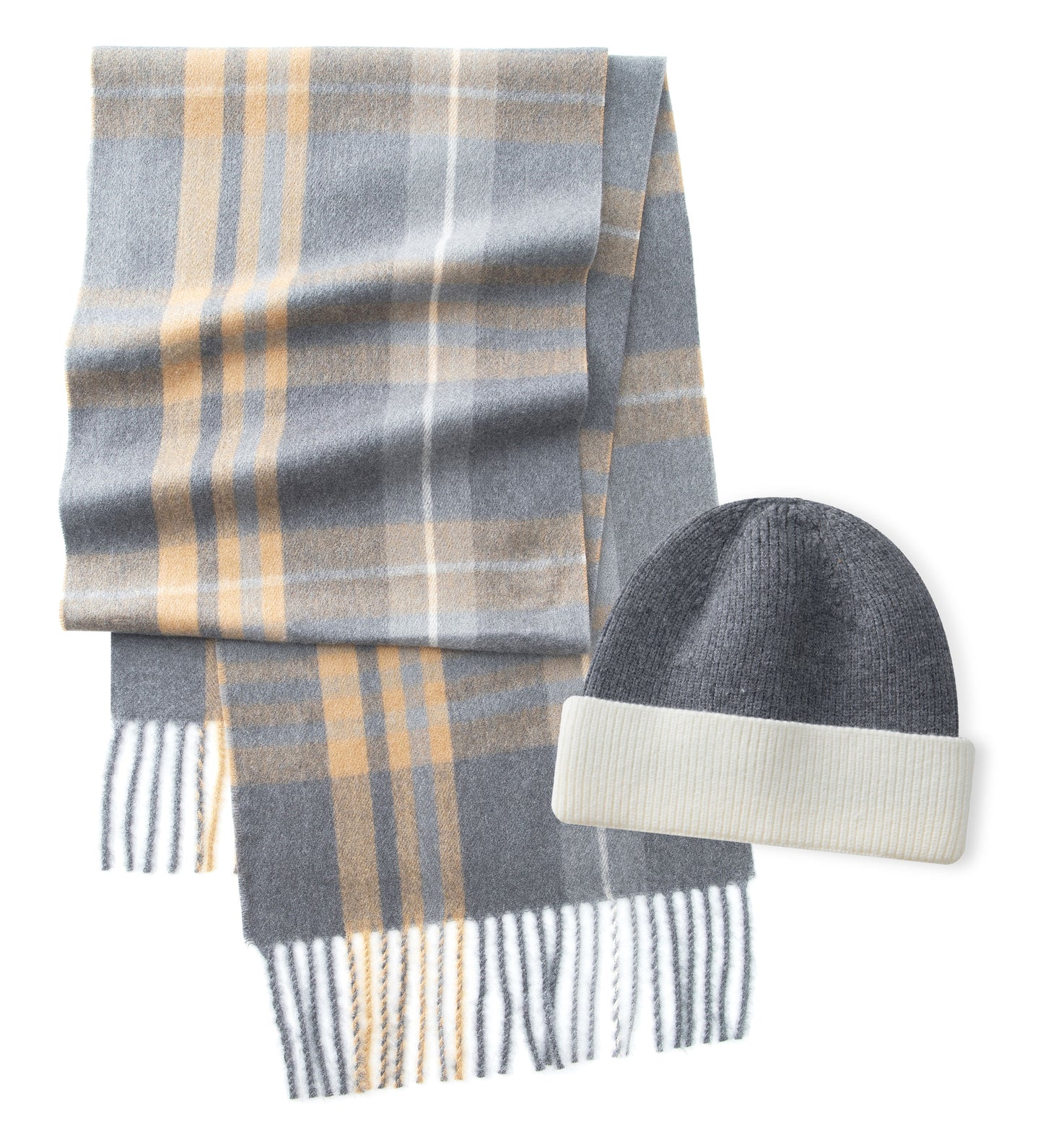 "Luxurious Beyond Cashmere"  Scarf & Beanie Set