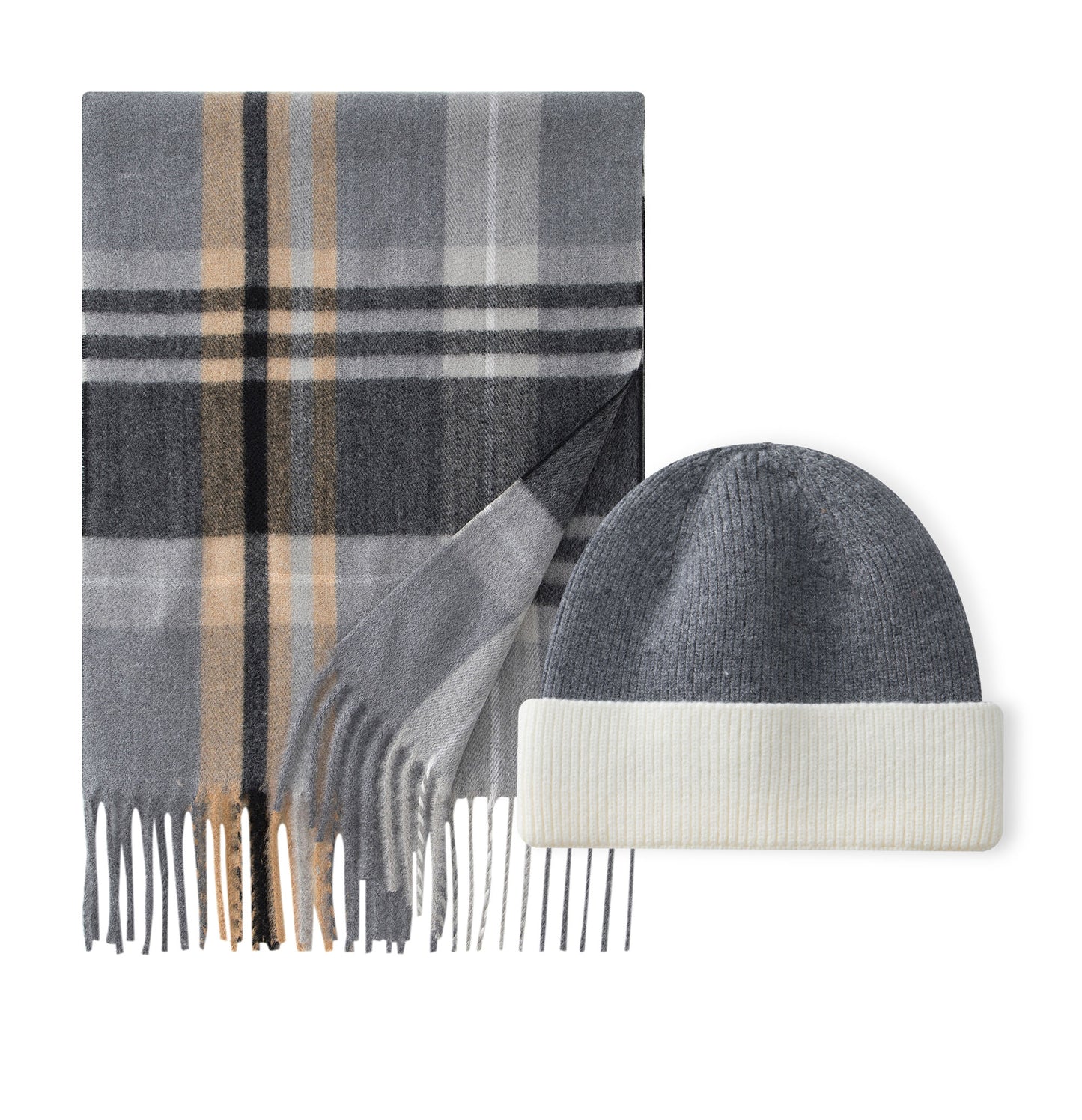 "Luxurious Beyond Cashmere"  Scarf & Beanie Set