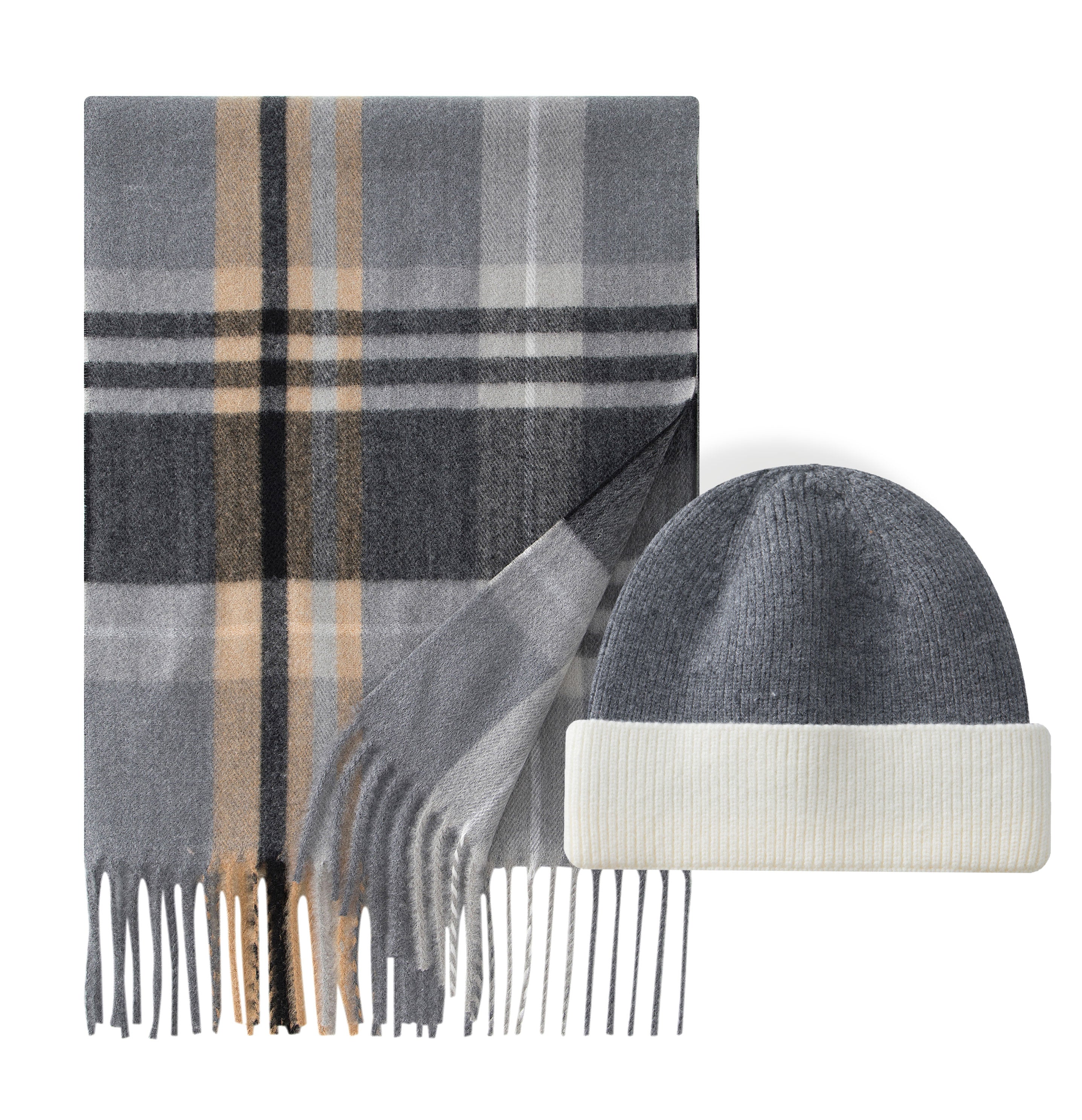 CALVIN & OLIVIA | Scarf & Beanie Set A